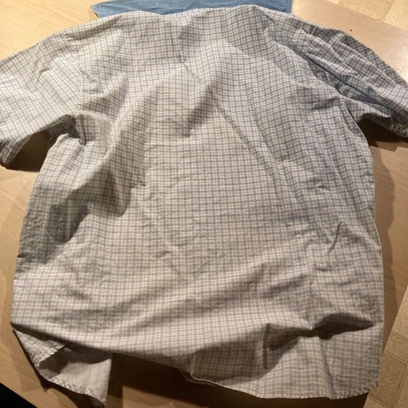 Vintage Erica Casuals Women's Floral Emb Gingham short Sleeve Button Up - Picture 3 of 3